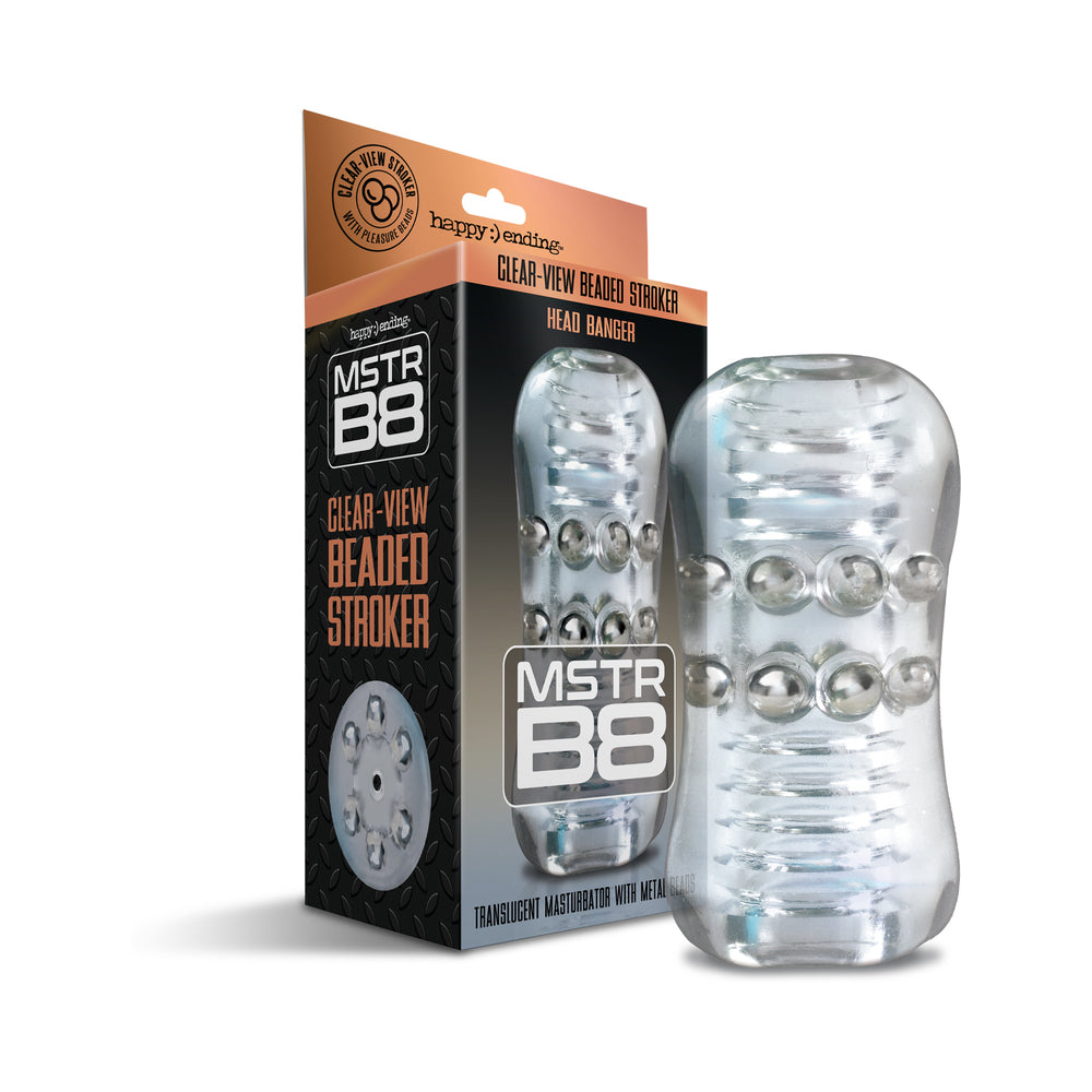 MSTR B8 Clear Beaded Stroker - Head Banger